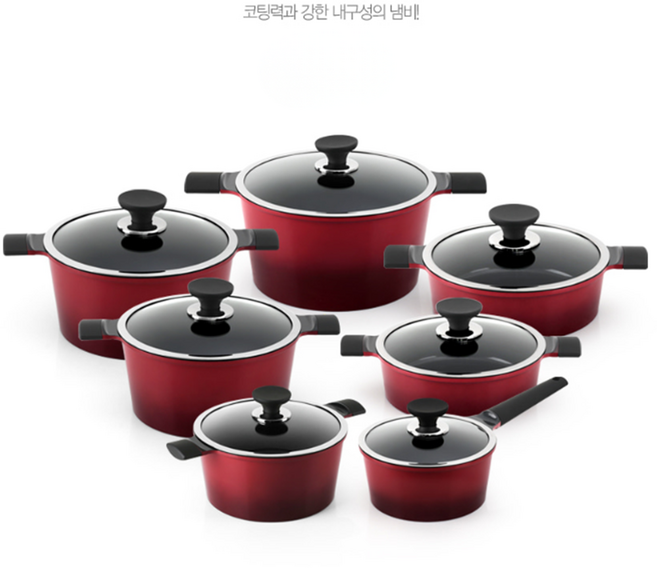 IH 인덕션 세라믹코팅 냄비 편수 양수 곰솥, 1개, 라체나 전골냄비 22cm, 상세페이지 참조