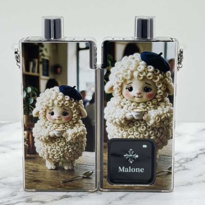 헤스티유 전자담배 12간지 캐릭터 투명 TPU 케이스 말론 전담 호환용, 1개, 양띠