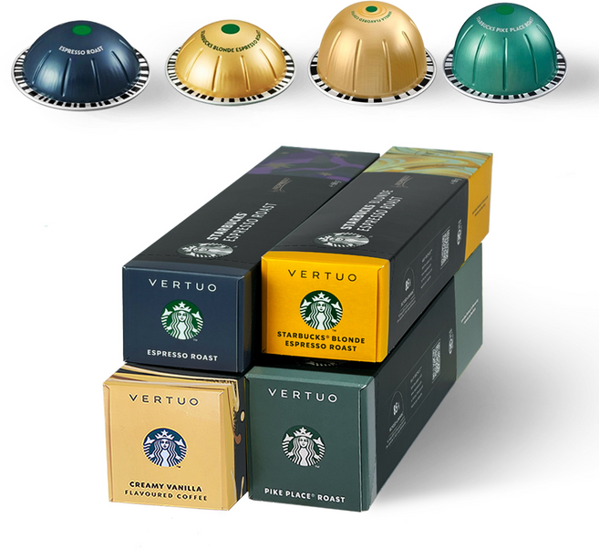 네스프레소 버츄오 정품 스타벅스 버라이어티 4팩, 6.8g, 1세트, 40개입