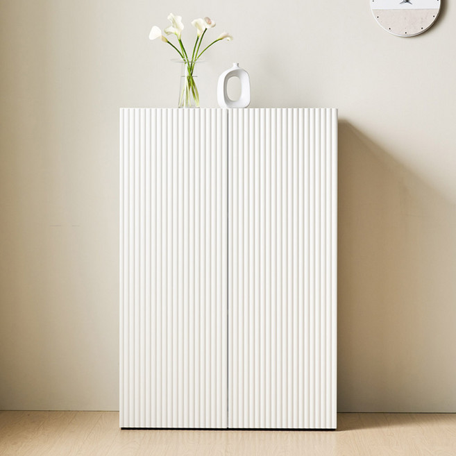 플로우 800 높은 템바보드 수납장 거실장 다용도장 시스템장, 화이트