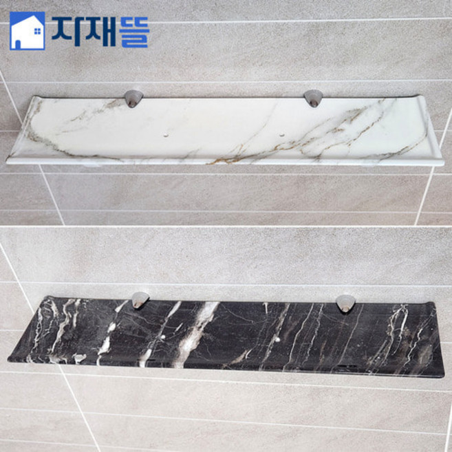 자재뜰 폴리싱 세라믹 욕실 화장실 일자선반 500mm 1300고열처리, 비앙코 화이트, 1개