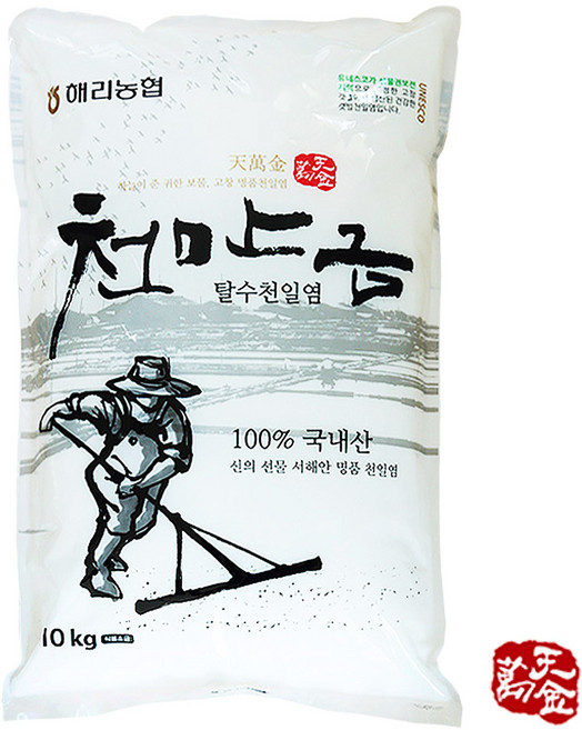 해리 고창 천만금 탈수천일염 10kg, 1개