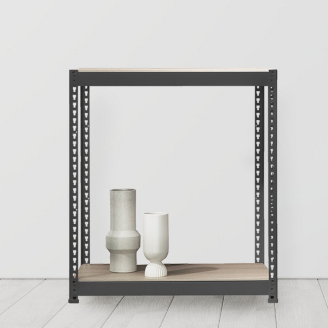 스피드랙 조립식 철제 앵글 선반 2단 500 x 300 x 1200 mm 500x300x1200x단, 화이트
