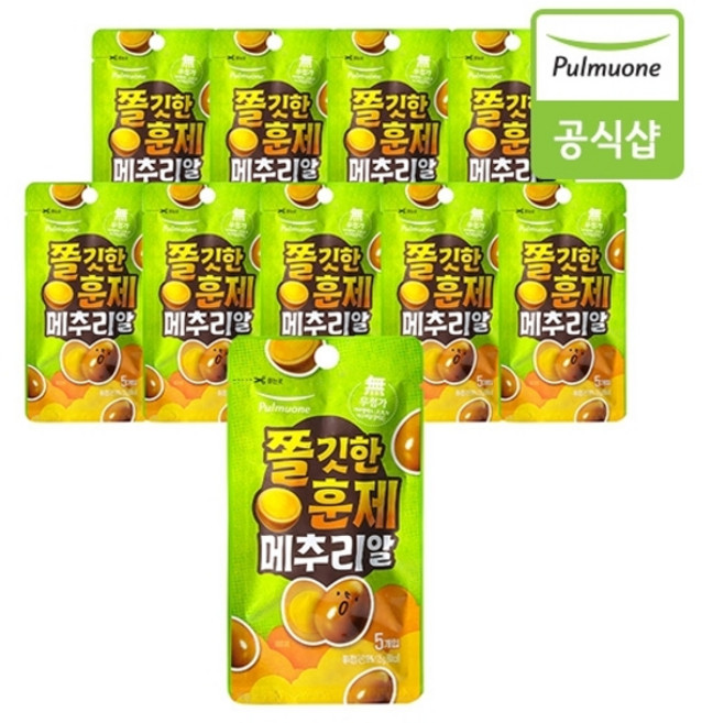 풀무원 [풀무원] 쫄깃한 훈제 메추리알 25gX10봉 총10봉, 10개, 25g