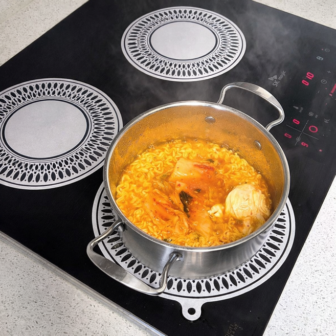 로나타 인덕션가드 인덕션 내열 보호매트 300도, 1개, 퓨어베이지