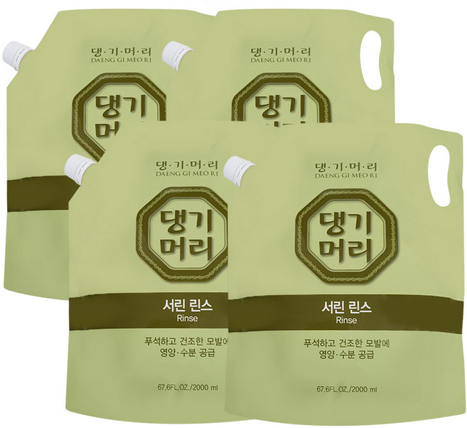 댕기머리 서린 대용량 린스 2000ml 1개, 2L, 4개