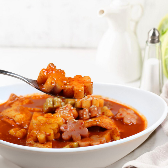 떡볶이 밀키트 2인분 어묵 국물 어른입맛 간편식 혼밥 한팩, 1개