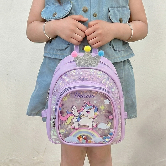 보니타콜렉티드 [~7세]여아용 트윙클 유니콘 미니백팩 아기가방
