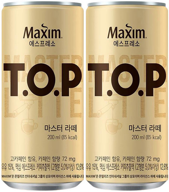 티오피 마스터 라떼, 200ml, 144개