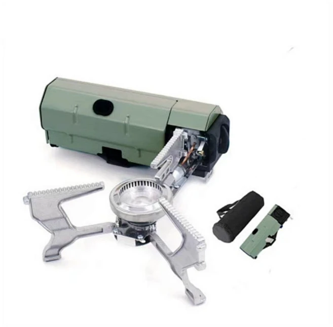 휴대용 접이식 캠핑 가스 스토브 2670W 고출력! 캠핑 피크닉 차박 필수품 컨테이너 버너, 그린, 1개