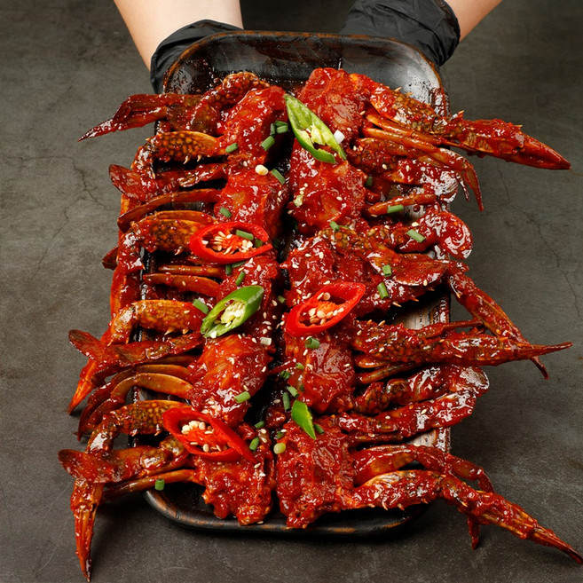 벌교 맛집 양념게장 3~4인분 / 매콤달달 밥도둑 꽃게장 반찬, 1개, 꼬막양념꽃게장 1KG