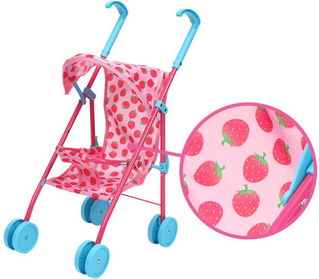 3살 4살 역할놀이 접이식 인형유모차 장난감 4살선물, 1개