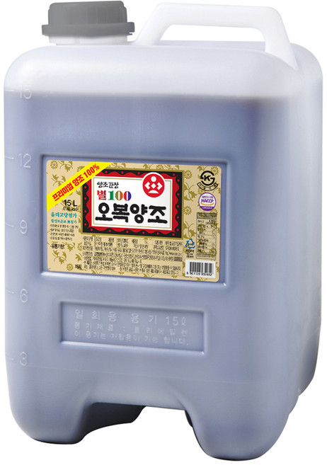 오복 별100 양조간장 15L, 1개