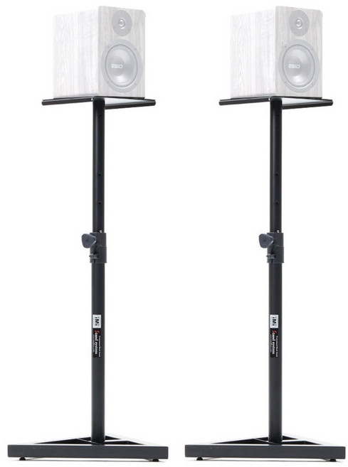 아이엠아이 모니터스피커스탠드 1조(2개입) 660mm-1150mm, 블랙