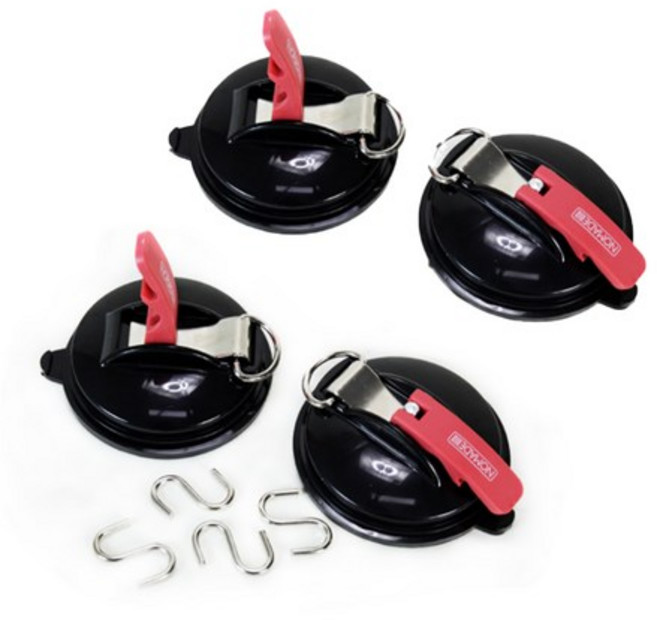 노마드 다용도 차박용 흡착판 4p, 혼합색상