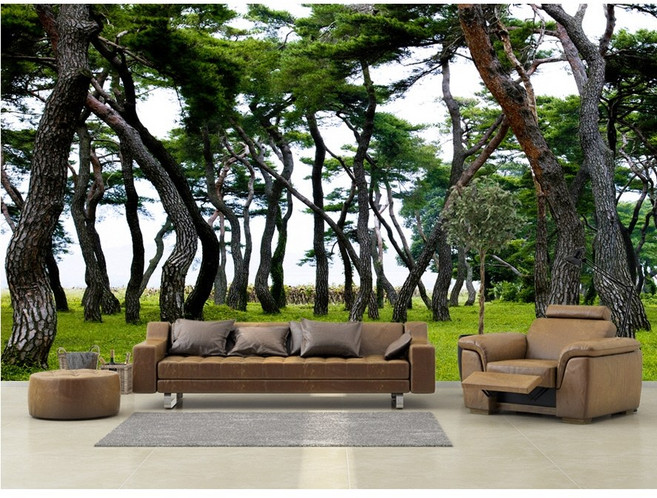 뮤럴벽지 어떤 벽이든 잘 붙는 자연풍경 뮤럴벽지 MA864962 소나무벽지 실크벽지 스티커벽지 접착벽지