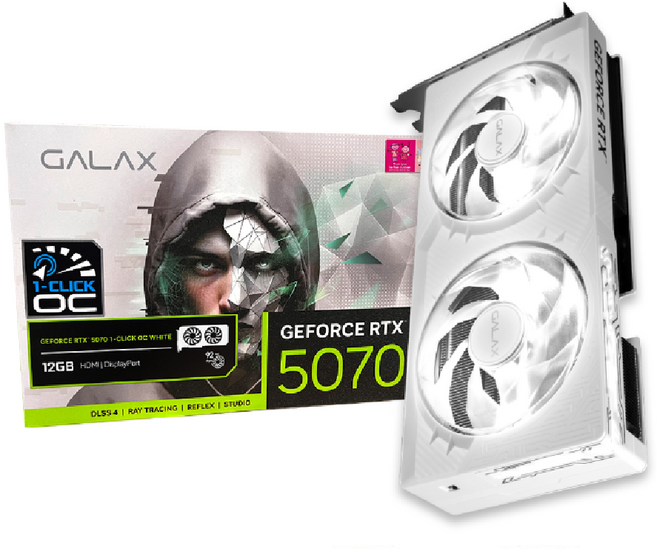 갤럭시 GALAX 지포스 RTX5070 WHITE OC D7 12GB