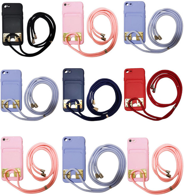 갤럭시 노트20 (N981) 휴대폰 케이스 ( 카드수납 목걸이 스트랩 크로스백 어깨끈 실리콘 폰케이스 )