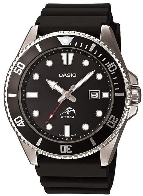 카시오 MDV106 흑새치 빌게이츠 아날로그 시계 블랙 1AV 200M