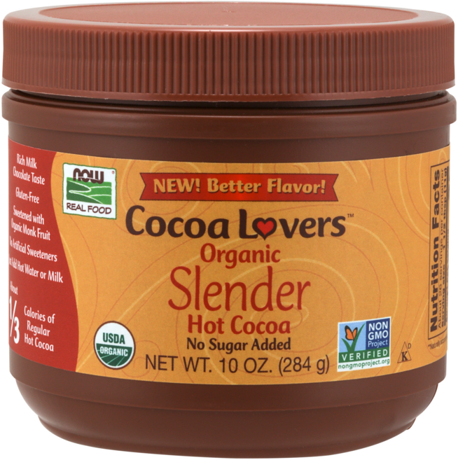 나우푸드 슬렌더 핫 코코아, 284g, 1개
