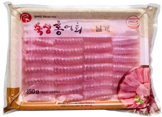 6위 - 영산홍어 삭힌홍어날개살 아르헨티나산 홍어, 2개, 1kg(500g 2팩)