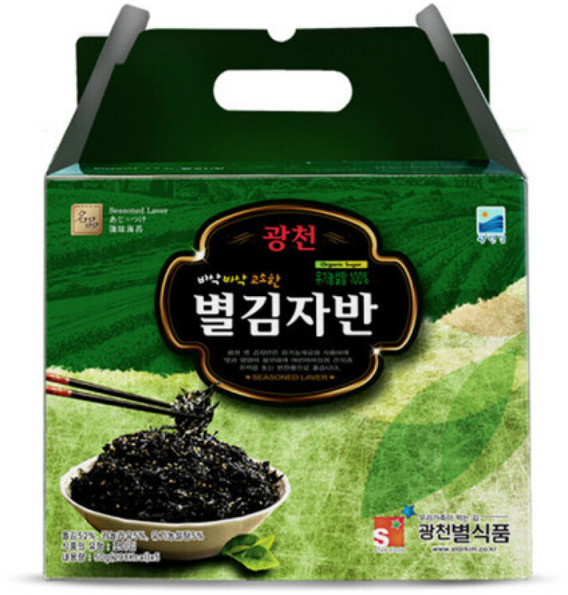 광천별맛 별김자반 파래김 재래김 조미김 김가루, 50g, 5개