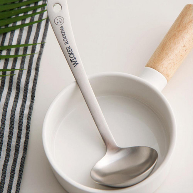 캠핑용 가볍고 작은 미니국자 물김치 소스 우동 스튜 일식 동치미 찌개 스프 샤브샤브 요리, 1개