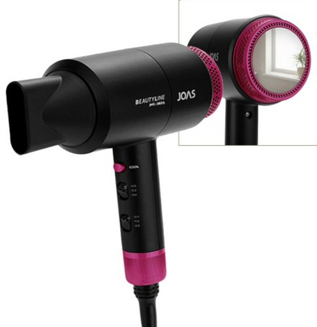 조아스 가정용 드라이기 JHC-3825 전문가용 찬바람 소형 헤어 드라이어 고출력 후면거울, 상세페이지 참조, 상세페이지 참조