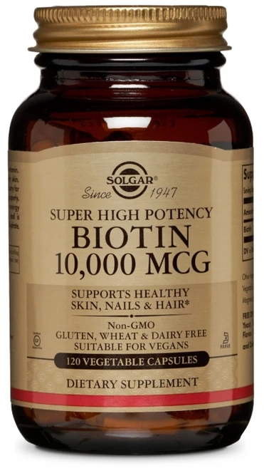 솔가 비오틴 10 000mcg 베지터블 캡슐, 120정, 1개 - 쿠팡