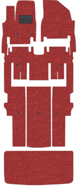 가온 승합차 코일매트 한대분, 레드, 더뉴 카니발 9인승