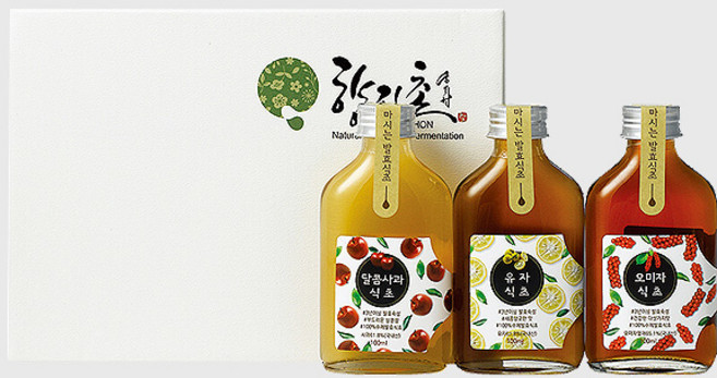 향지촌 시그니쳐세트2호 /달콤딸기식초+감식초+파인애플식초, 100ml, 3개