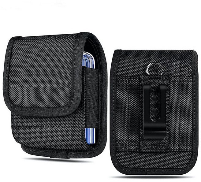 갤럭시 z 플립 케이스 벨트 허리 가방 파우치, 1개, 블랙
