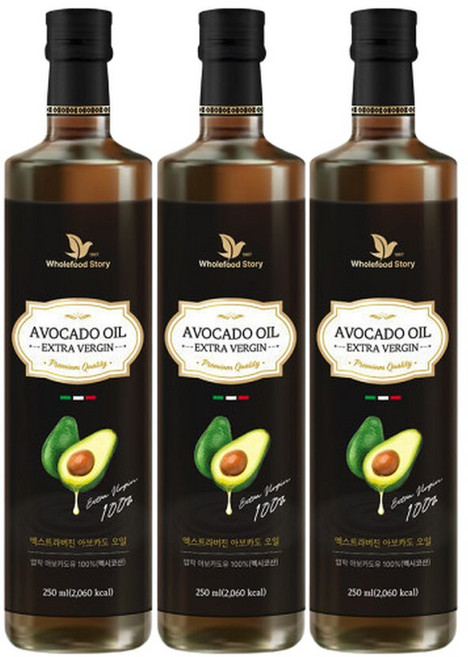 홀푸드스토리 엑스트라버진 아보카도오일250ml 3개, 250ml