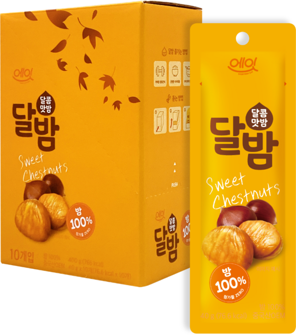 에잇 건강간식 달콤맛밤 달밤 1개입, 400g, 5개