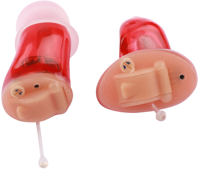 청력개선 법인회사에서 개발한 A9 HEARING AID 초소형 디지털 청력보조기기, 1개, A9 디지털 청력보조기기 우측(빨강)