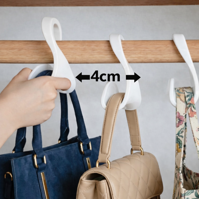 하늘움 넓은버전리뉴얼 아치형가방걸이, 5개, 화이트