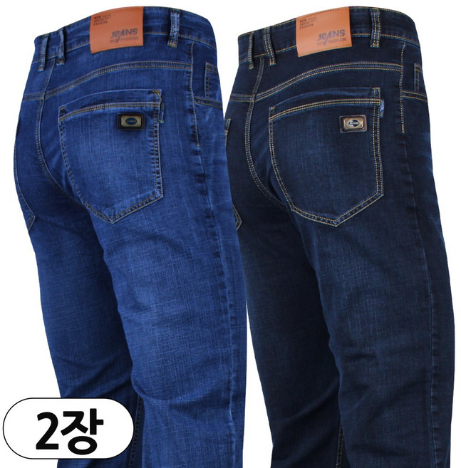 2장 봄여름용 남성 501 스판 데님 팬츠 연청 중청 진청 핏 좋은 청바지 B886