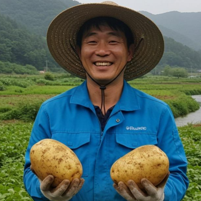 [수고] 포슬포슬 제철 햇감자 수미 두백 설봉, 1세트, 수미감자 5kg (대)
