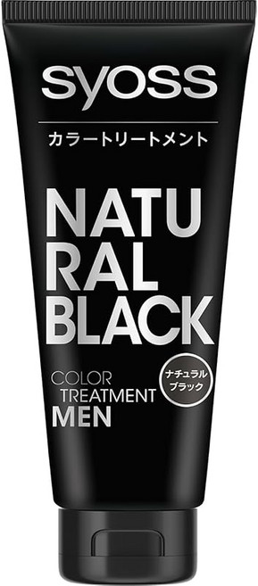 사이오스 컬러 트리트먼트 FOR MEN 자연 블랙 헤어 컬러 남성용 흰머리 염색 180g x 1, 상세페이지 참조, 1개