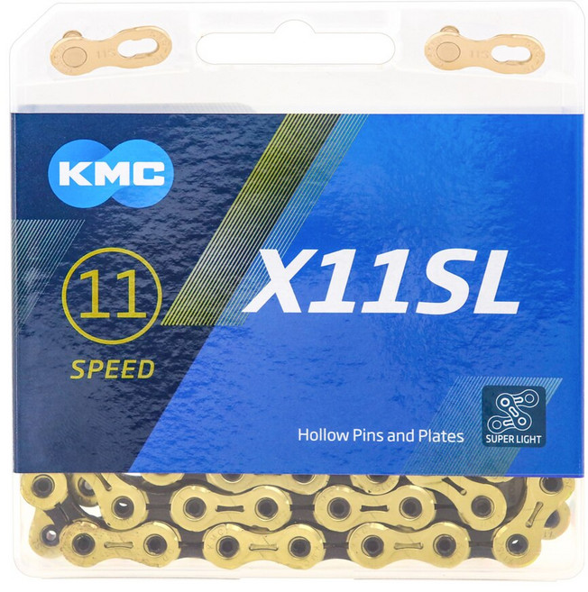 KMC X8 X9 X10 X11 X12 Ti-N 골드 체인 mtb 도로 자전거 8s 9s 10s 11s SRAM/Campagnolo 변속기 시스템 용 12 단 체인, X11SL 골드 블랙, 1개