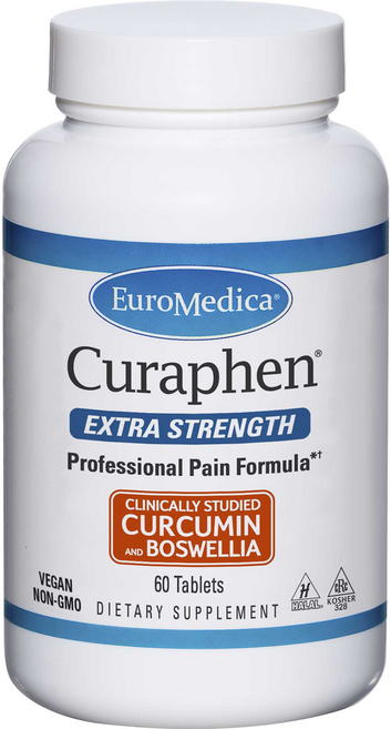 Euro Medica Curaphen 유로메디카 큐라펜 엑스트라 스트렝스 전문가용 커큐민 & DLPA 나토키나제 포함, 유로메디카 큐라펜 엑스트라 스트렝스 - 60정 - 전문, 1개, 60정