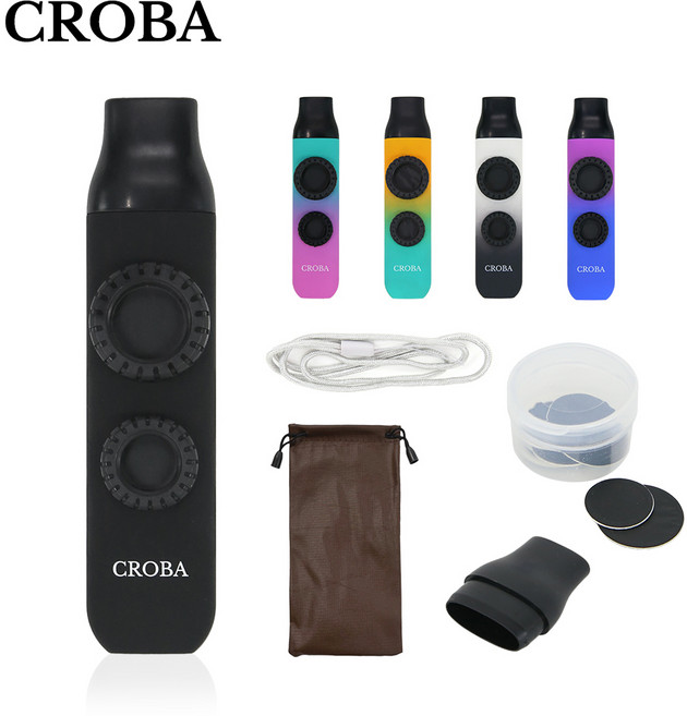 크로바 더블 카주 CKZ 발성 허밍악기 Kazoo 카쥬 교육용 전문가용, 05 블랙, 1개