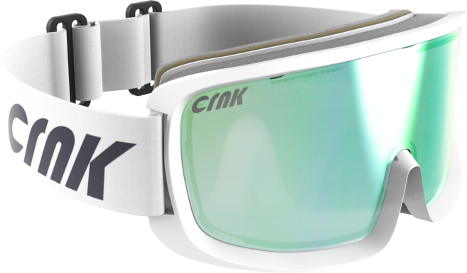 크랭크 OPTIC STARK 스키 스노우 고글, BRIGHT WHITE, 1개