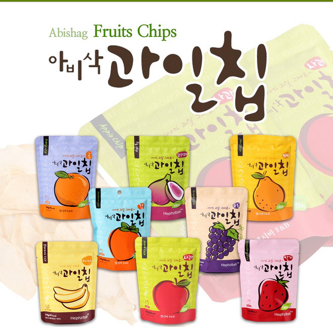 아비삭 과일칩 8가지맛 모듬팩 선물세트, 1개