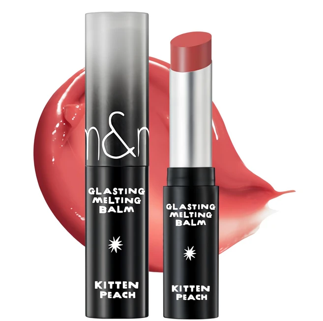 롬앤 X 이나피스퀘어 글래스팅 멜팅 밤 립틴트, 1개, 16키튼피치 - 쿠팡