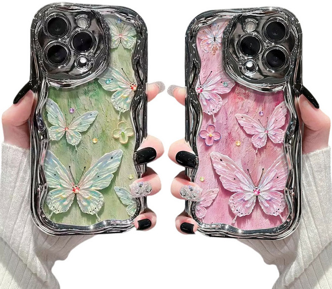 갤럭시 A16 55 35 25 15 54 34 24 73 53 33 23 72 52 32 51 예쁜 감성 유화 플라워 나비 글리터 물결 실리콘 휴대폰 케이스