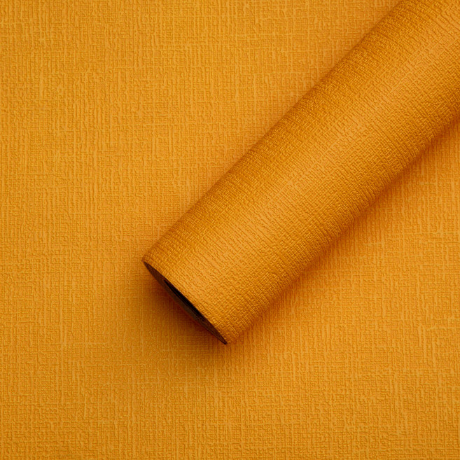 쿠셔니 붙이는벽지 셀프도배 스티커 실크벽지 도배지, 오렌지