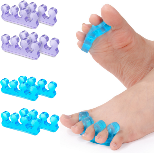 리파니 실리콘 발가락 교정기 분리대 무지외반증 겹침 교정 풋케어 8p, 4세트