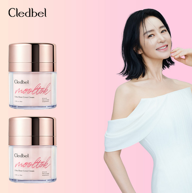 끌레드벨 (시즌4)물톡 톡톡울트라 쉬어 커버 크림(1+1), 2개