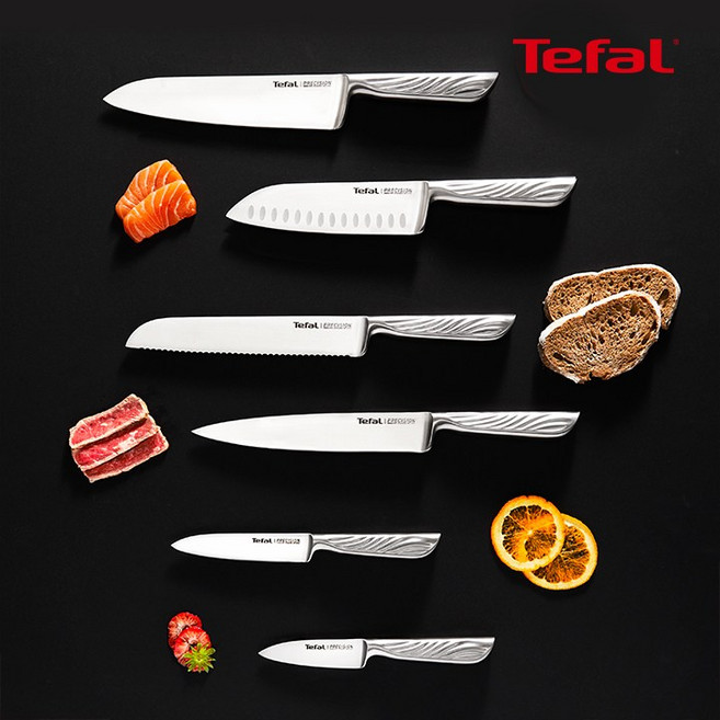 테팔 올스텐 프리시젼 주방 칼, 3종(과도9+과도12+식도20), 1세트